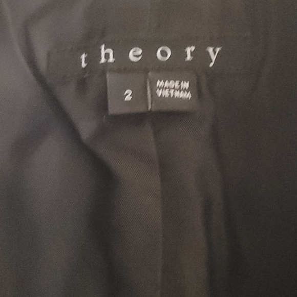 Theory Eldora Glen Houndstooth Plaid Sleeveless Blazer Vest. Sz 2. - Picture 8 of 12